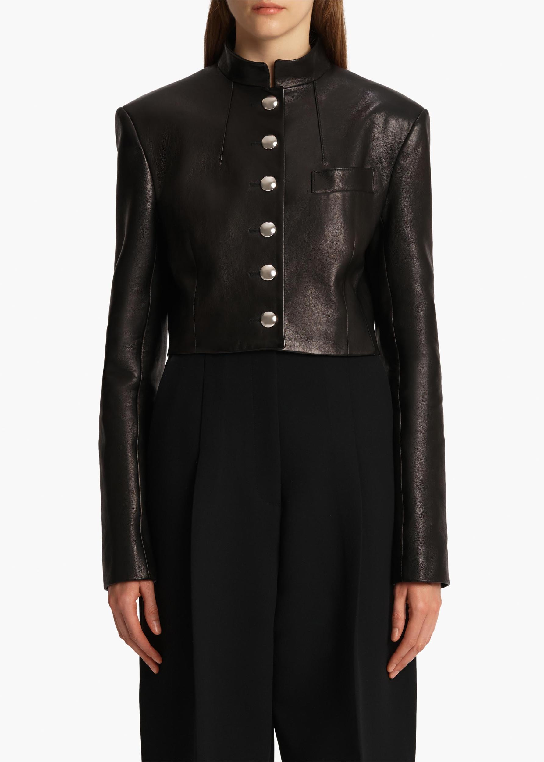 Samuelson Jacket in Black Leather Product Image