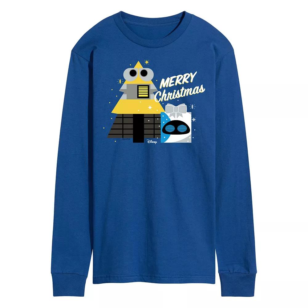Disney / Pixar's WALL-E Men's Merry Christmas Long Sleeve Graphic Tee,  Product Image