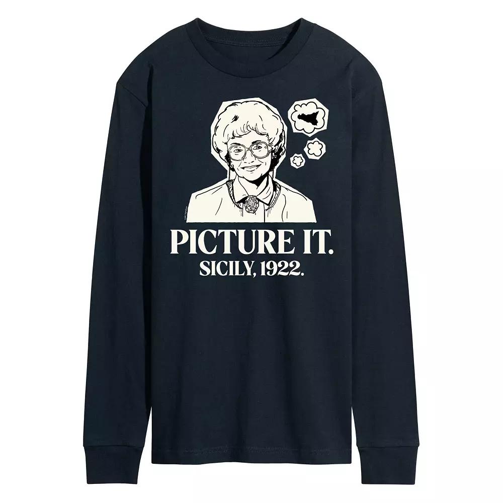 Men's Golden Girls Picture Sicily Long Sleeve Tee,  Product Image