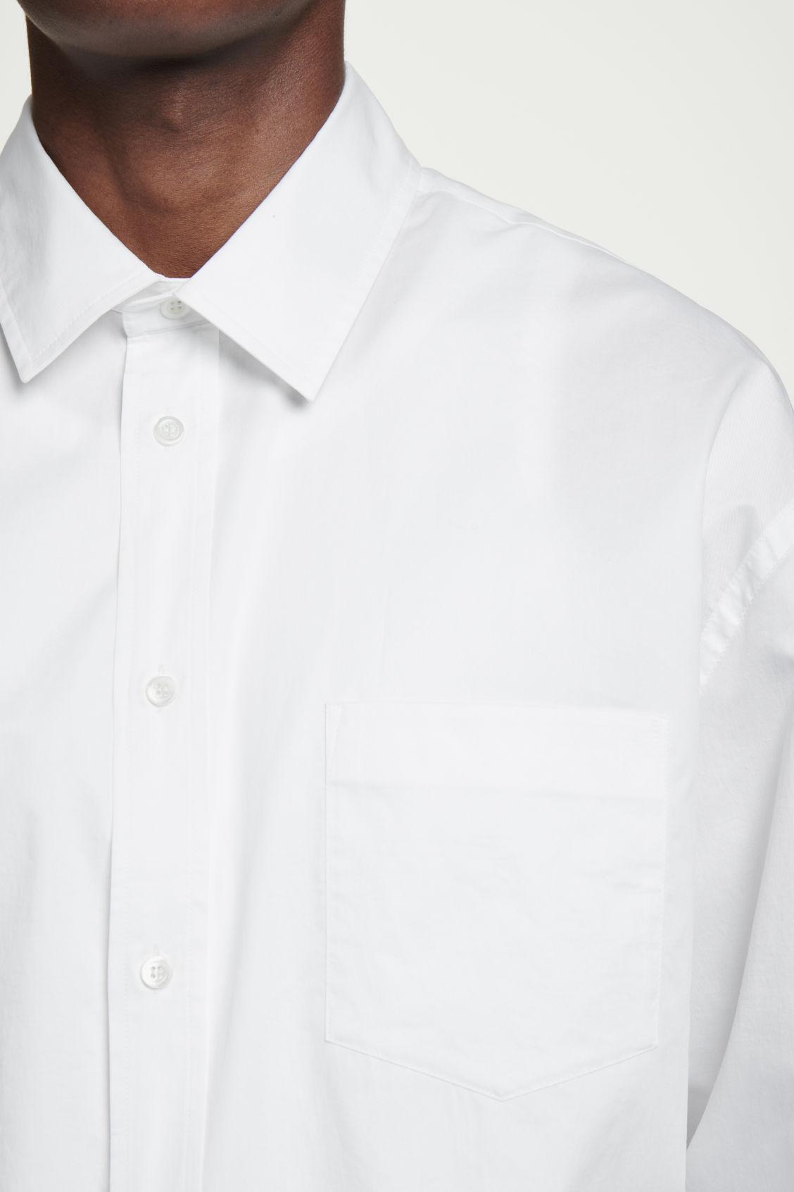 WIDE OVERSIZED COTTON OXFORD SHIRT Product Image