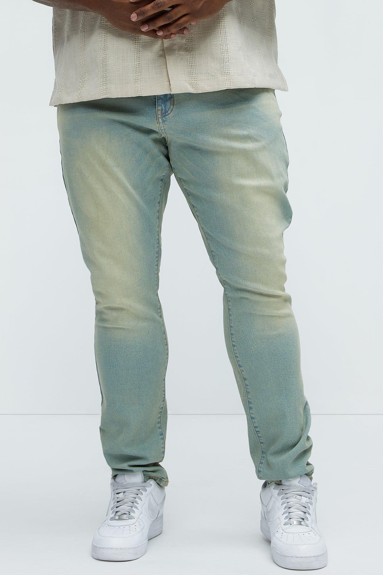 Soho Vintage Stacked Skinny Jeans - Vintage Blue Wash Product Image