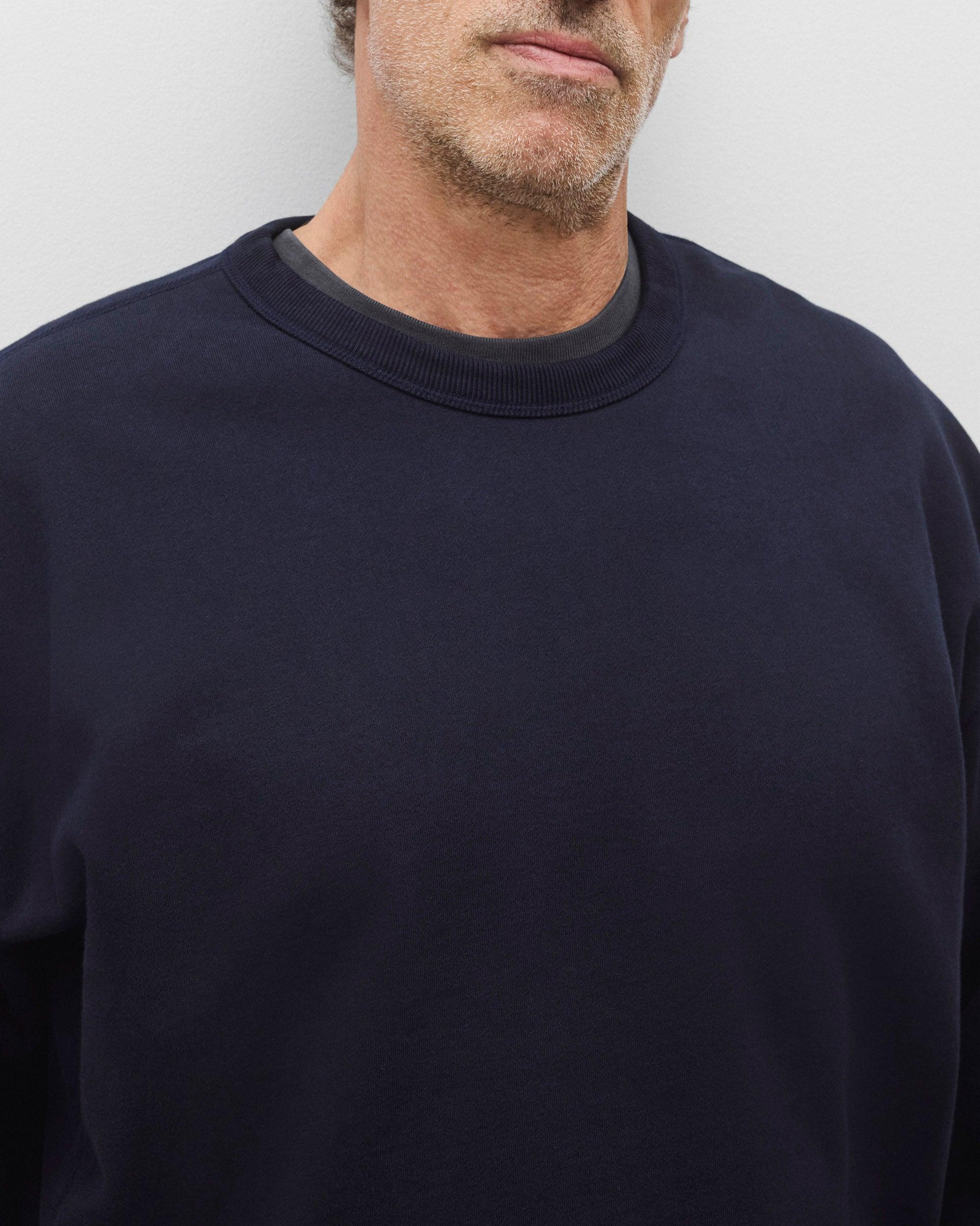 Midweight Terry Relaxed Crewneck Male Product Image