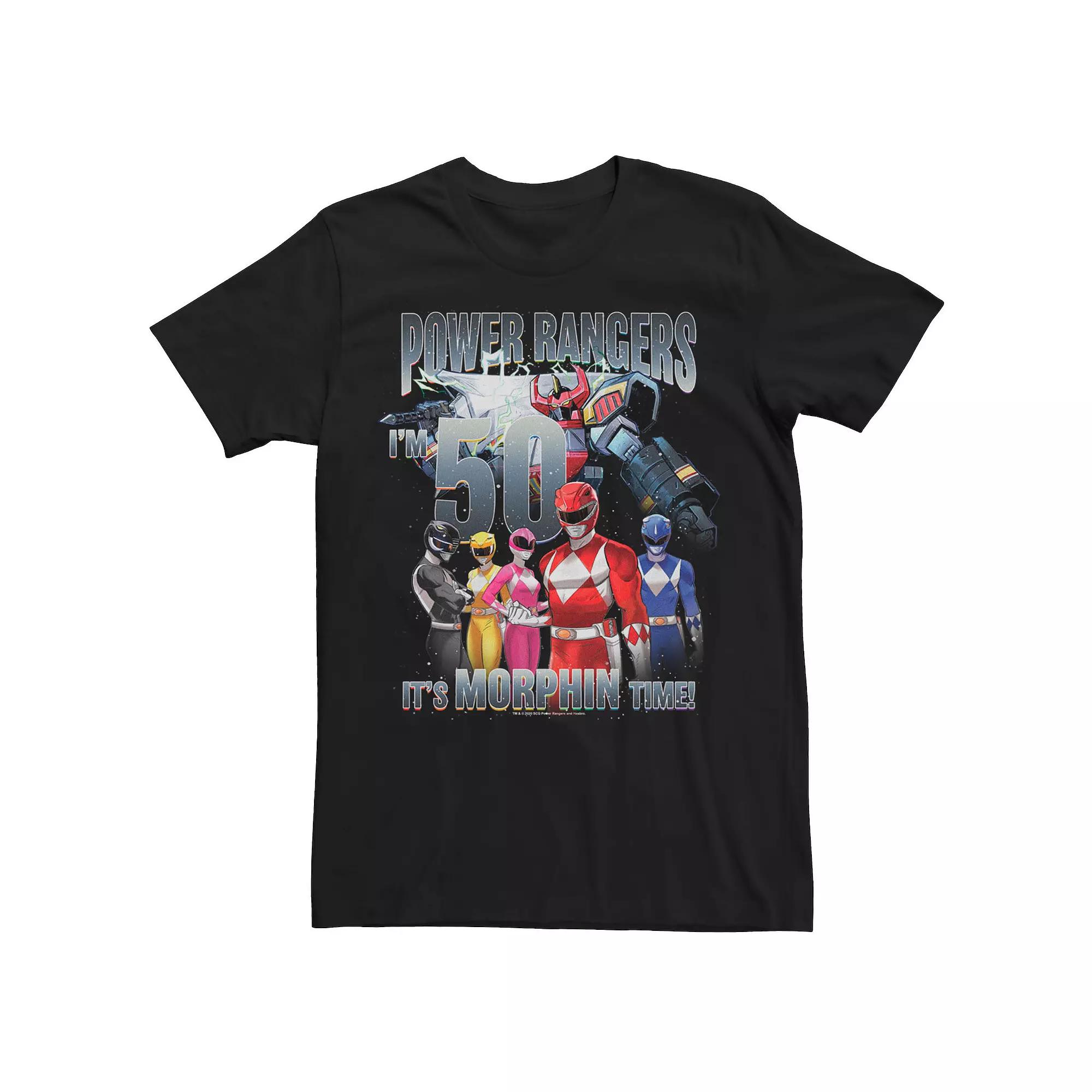 Men's Power Rangers 50th Birthday Morphin Time Tee,  Product Image