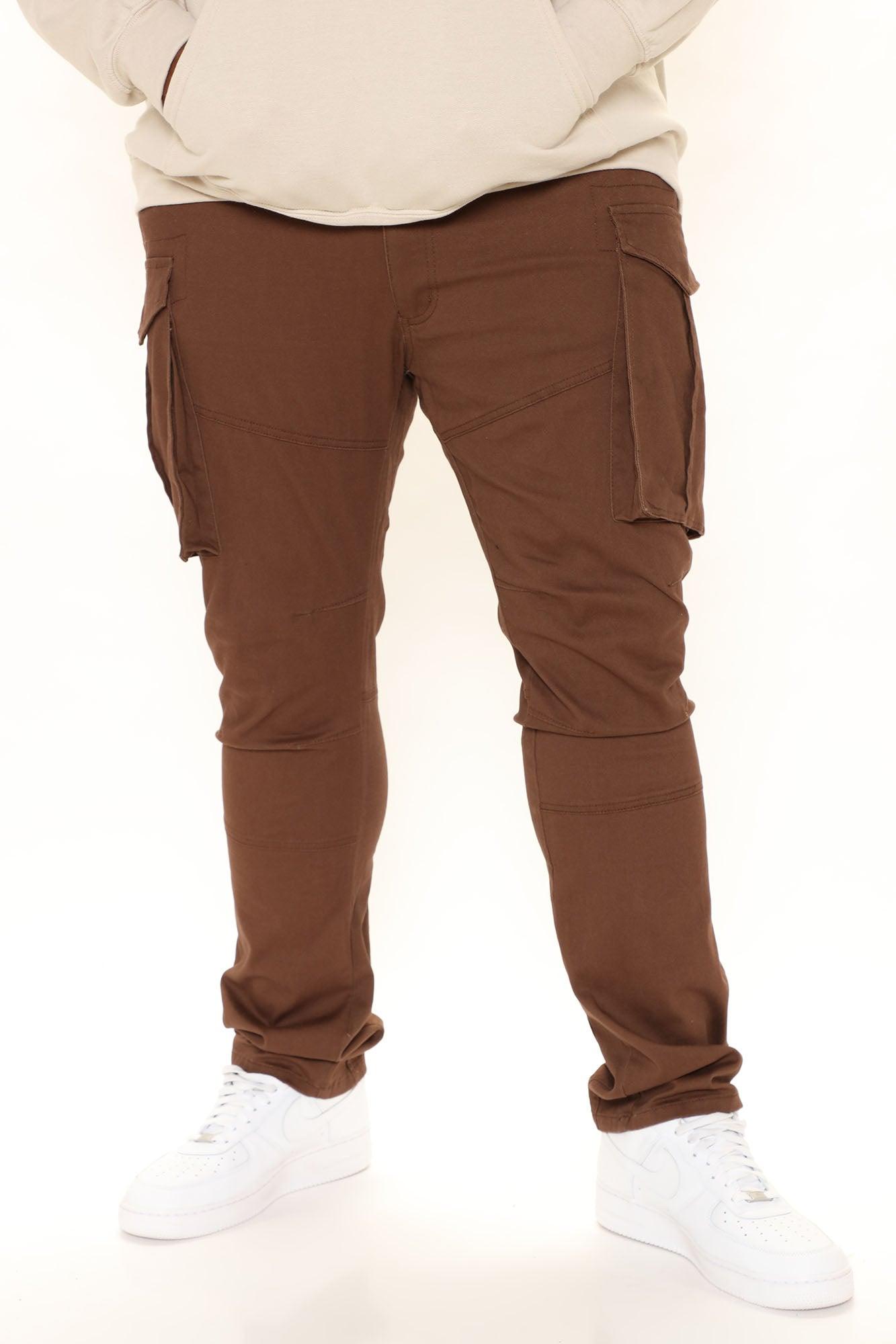Summer Games Slim Cargo Pants - Brown Product Image