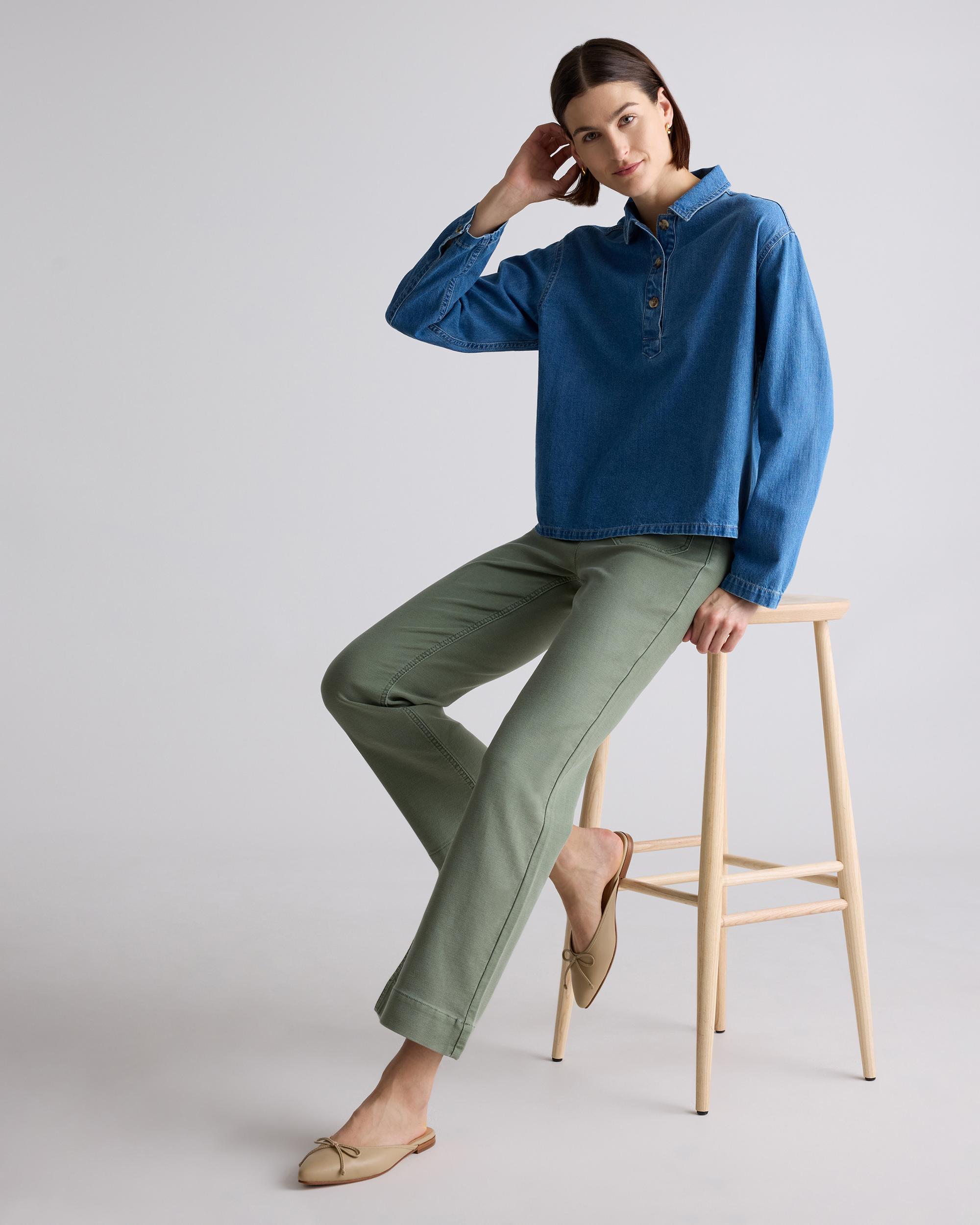 Quince | Women's French Terry Wide Leg Pants Cotton Product Image