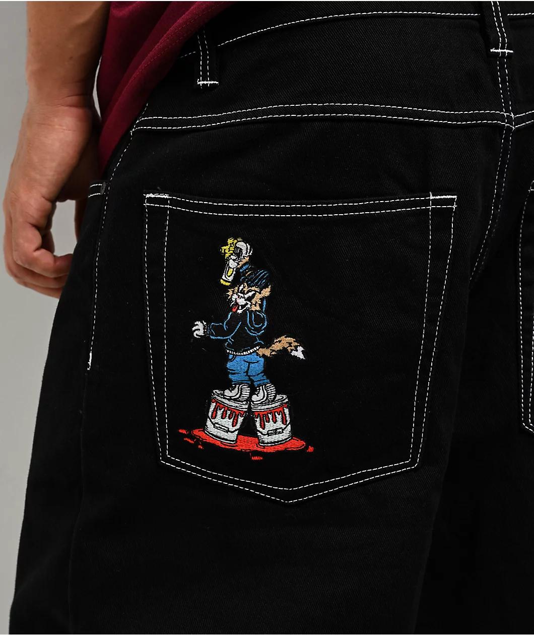 Empyre Blake Blue Wash Ultra Loose Skate Jeans Product Image