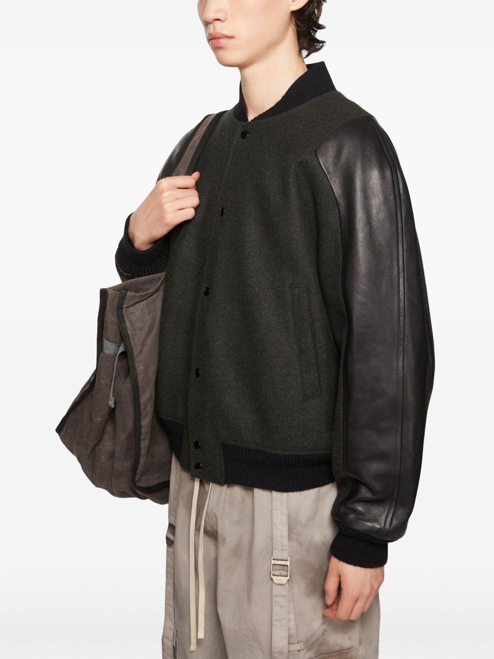 wool-blend bomber jacket Product Image