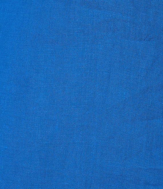 Bryn Walker Plus Orla Light Linen Round Neck Short Sleeve Shirt Product Image