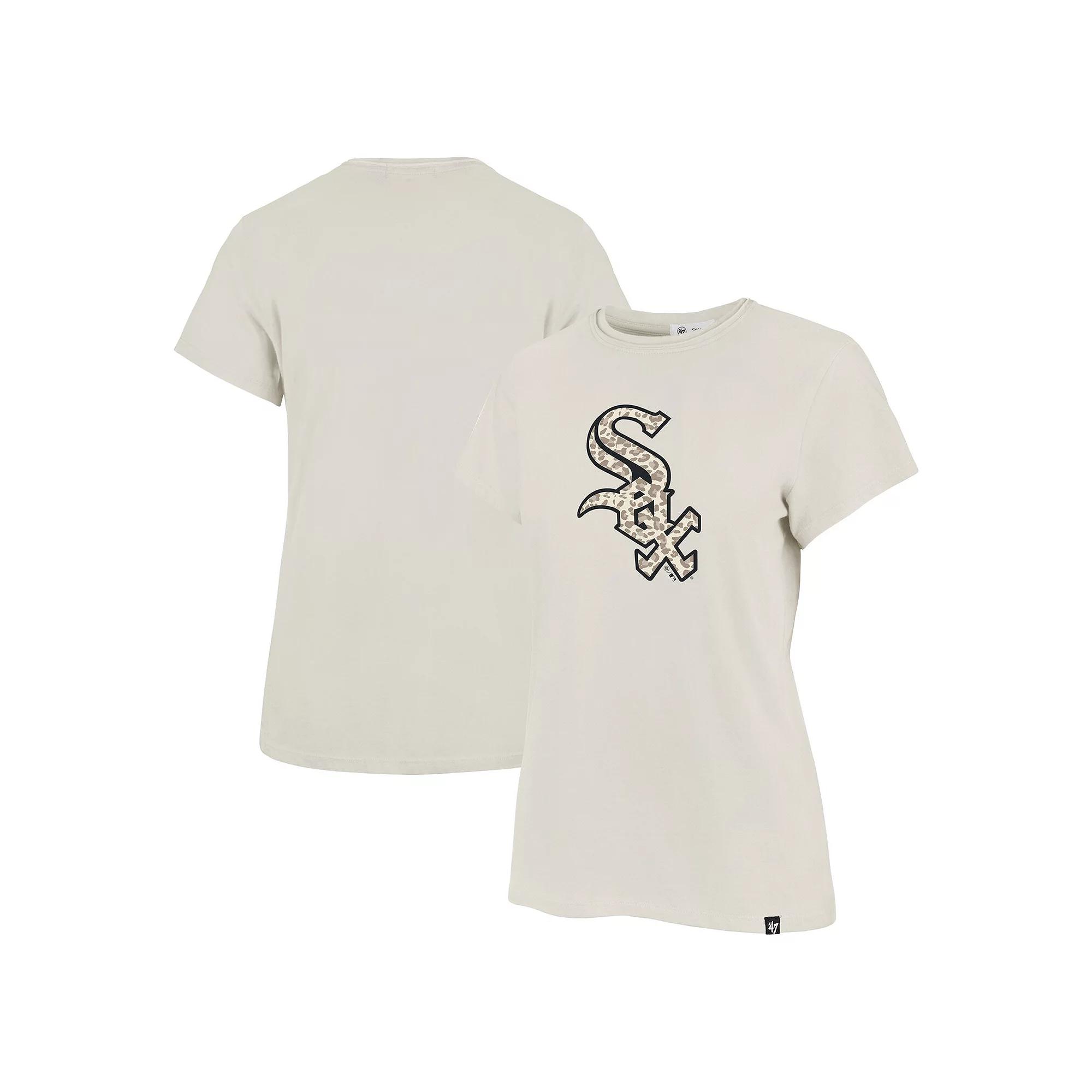Women's '47 Oatmeal Chicago White Sox Imprint Frankie T-Shirt,  Product Image