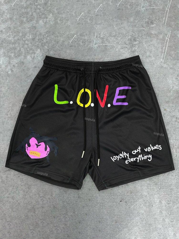 Sopula Hip Hop Street Print Fashion Street Shorts Product Image