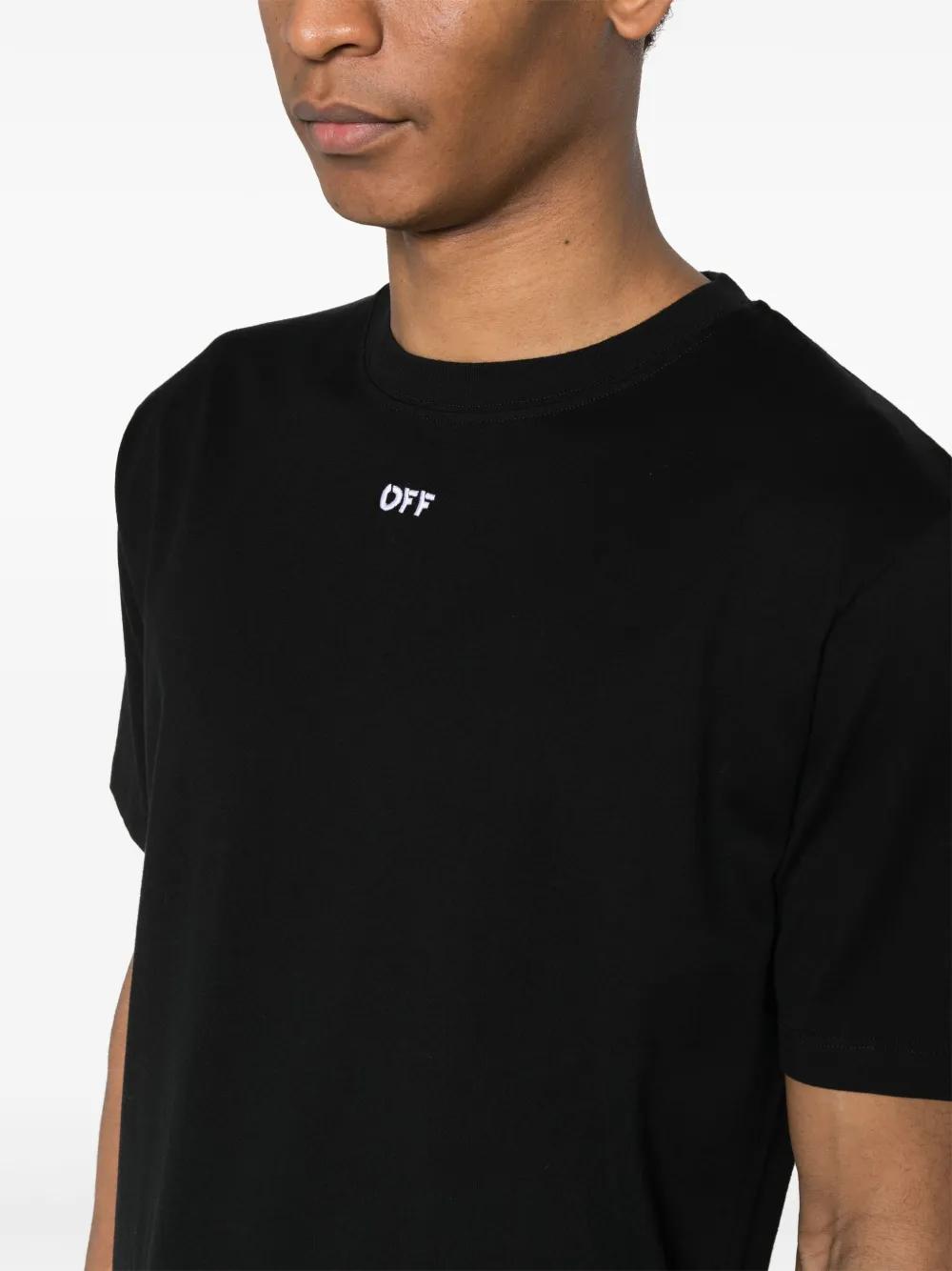 logo-embroidered cotton T-shirt Product Image