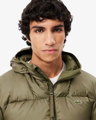 Short Water-Repellent Hooded Puffed Jacket Product Image