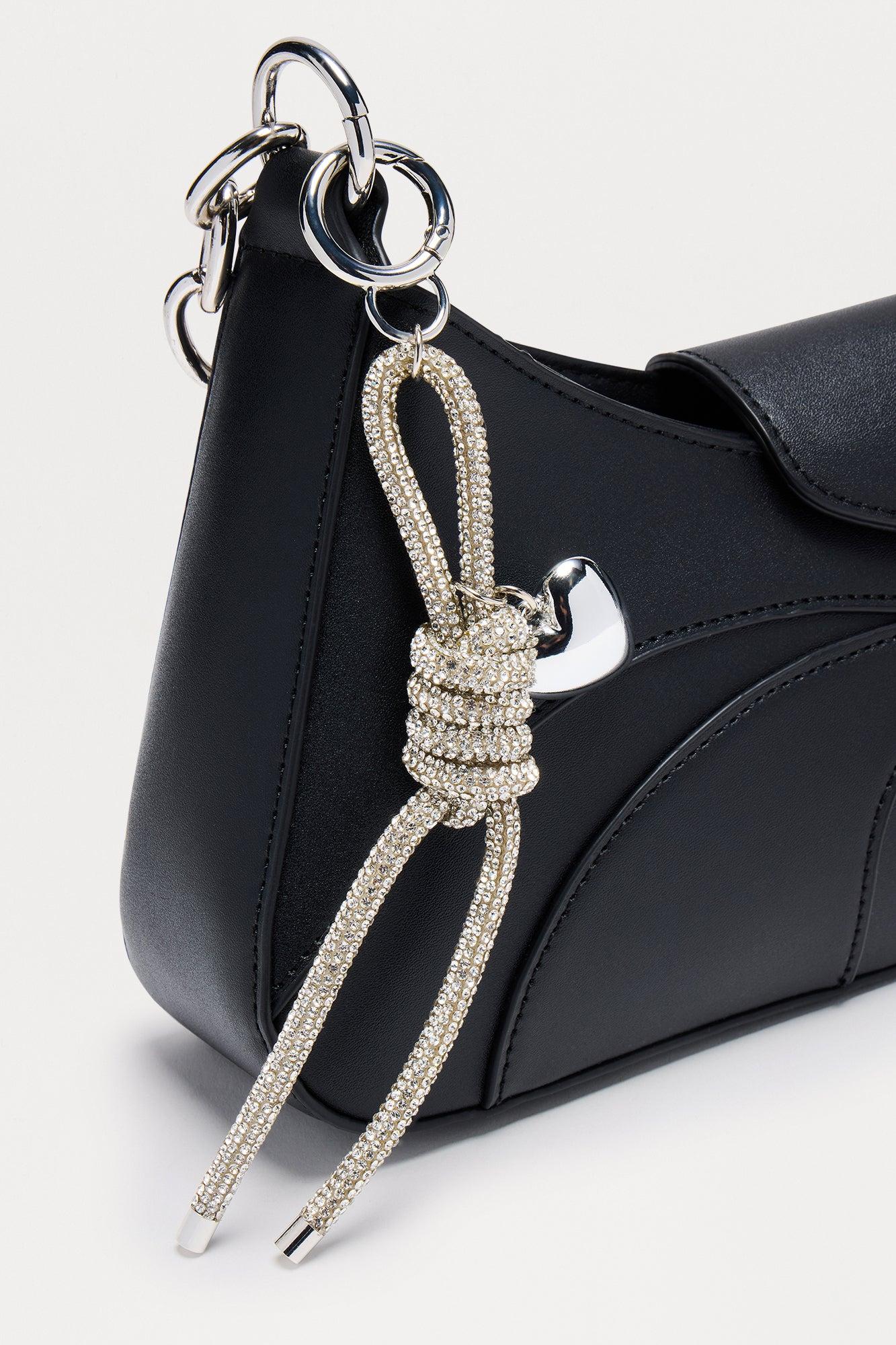 Dark Feminine Handbag Charm - Silver Product Image