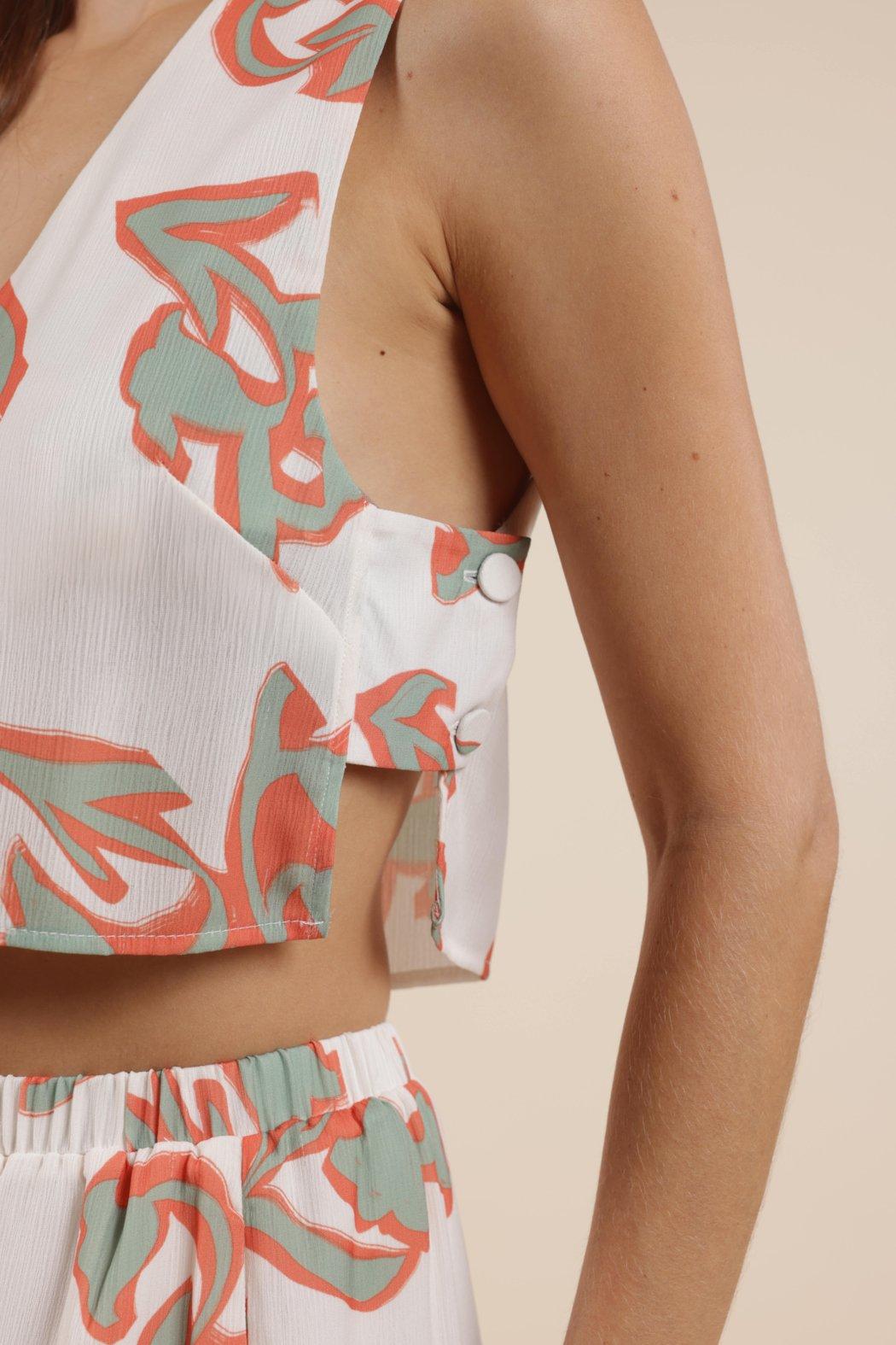 By the Beach Cropped Vest Product Image