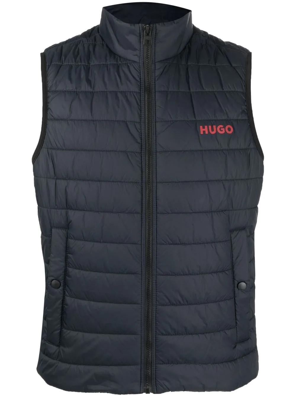 logo-printed padded gilet Product Image