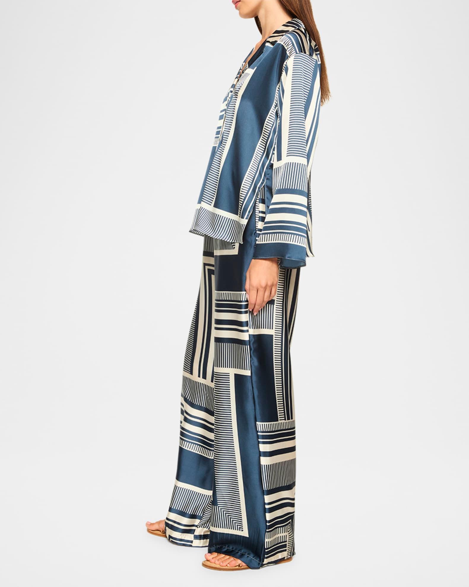 Reshma Satin Wide-Leg Pants Product Image