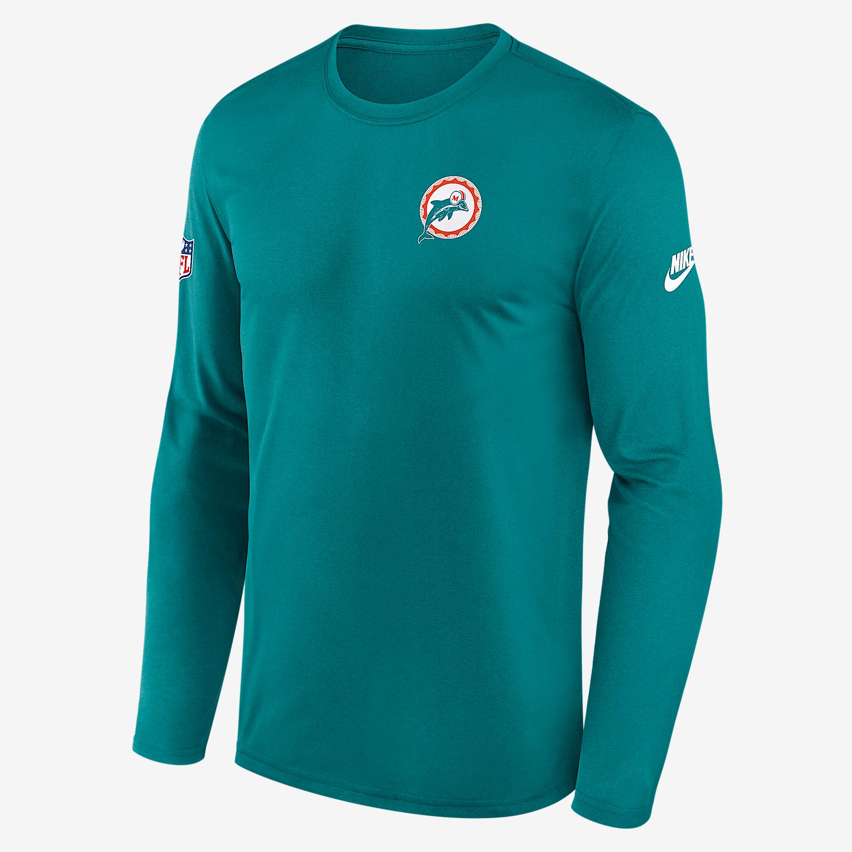 Philadelphia Eagles Alt Legend Small Logo Nike Mens Dri-FIT NFL Long-Sleeve T-Shirt | 02TJ30RQ86-UE8 Product Image