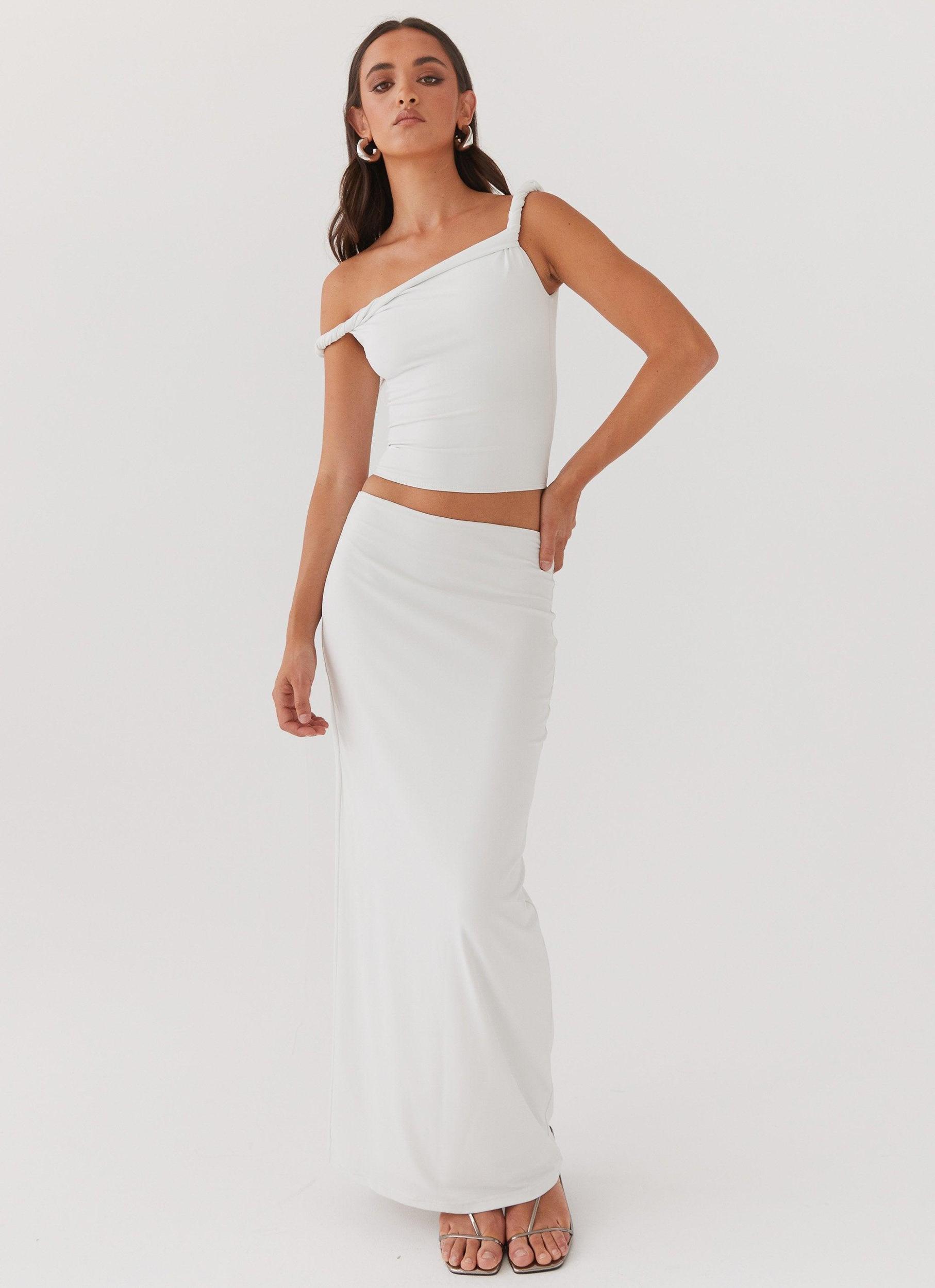Solace Soul Twist Shoulder Top - Ivory Product Image