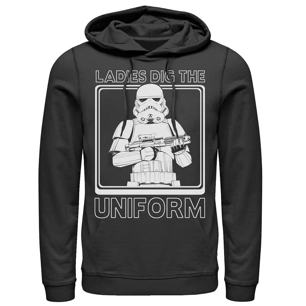 Men's Star Wars Graphic Hoodie, Size: Large, Black Armor Product Image