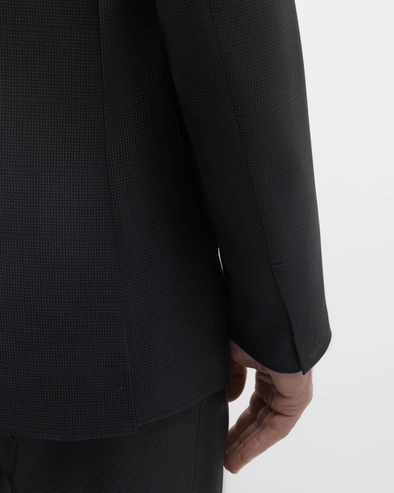 Men's Tonal Plaid Wool Suit Product Image