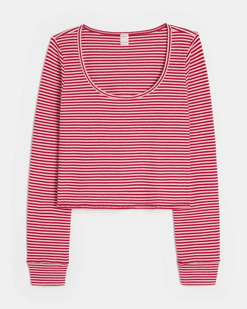 Gilly Hicks Waffle Scoop Top Product Image