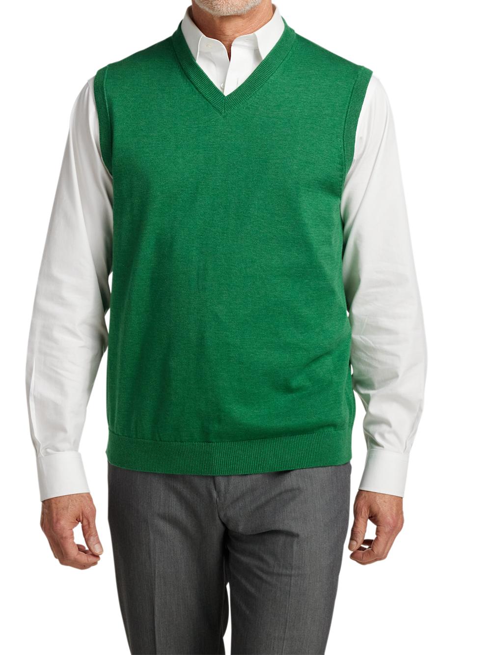 Supima Cotton Vest - Green Product Image