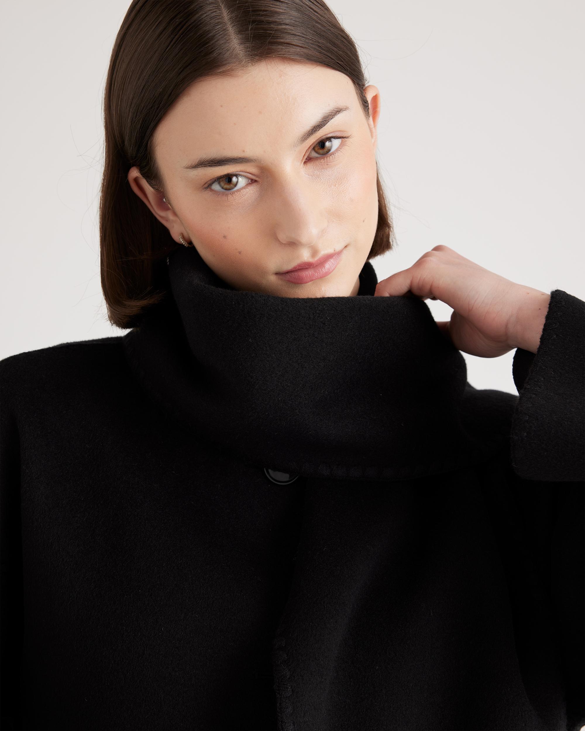 Quince | Women's Double-Faced Merino Wool Scarf Coat Product Image