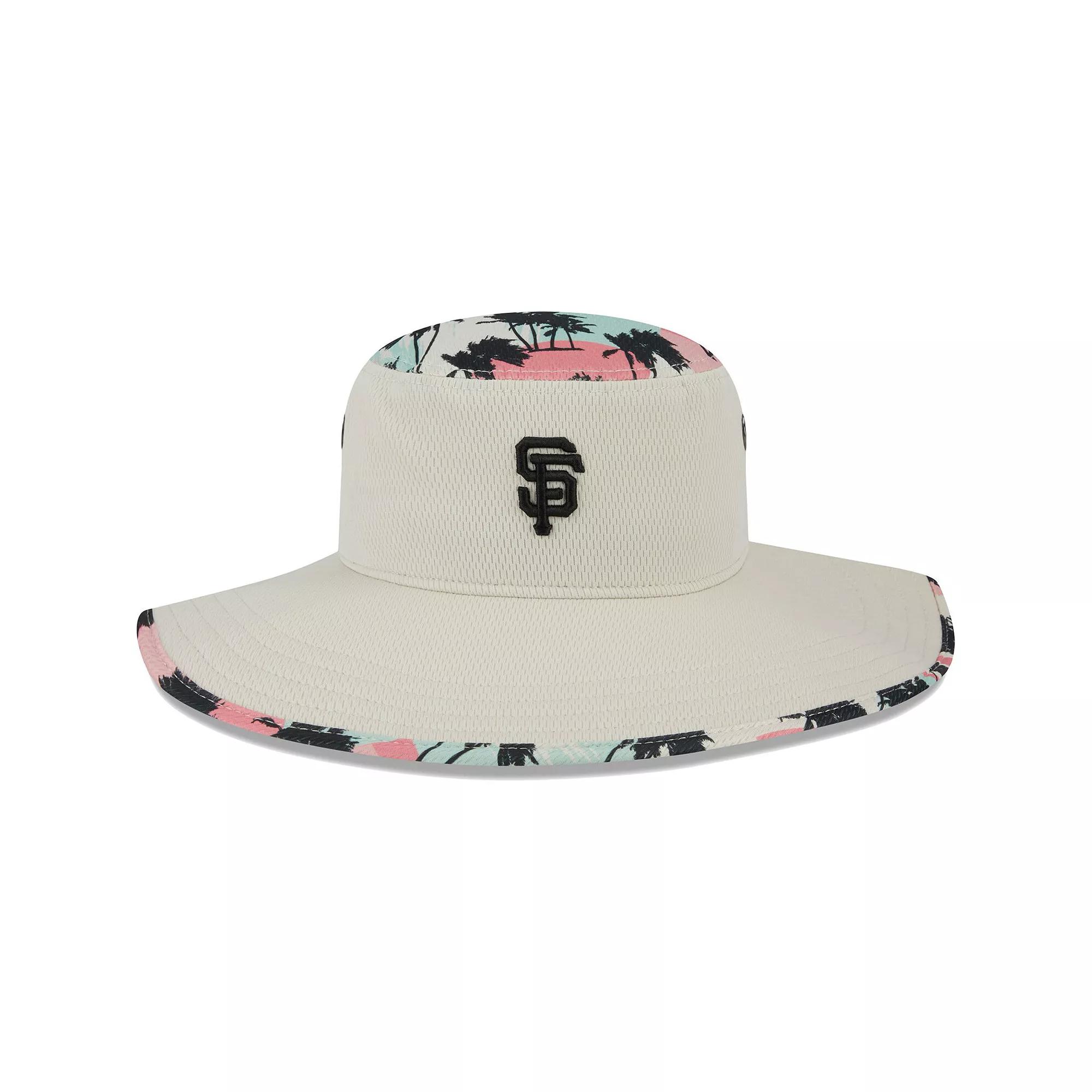 Men's New Era Natural San Francisco Giants Retro Beachin' Bucket Hat, Beige Product Image