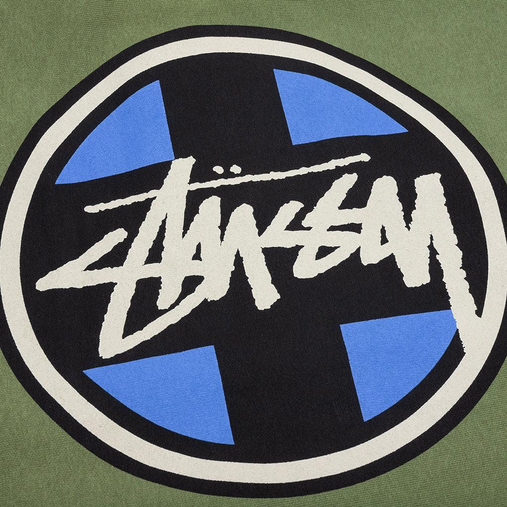 Cross Dot Hoodie - Olive Male Product Image