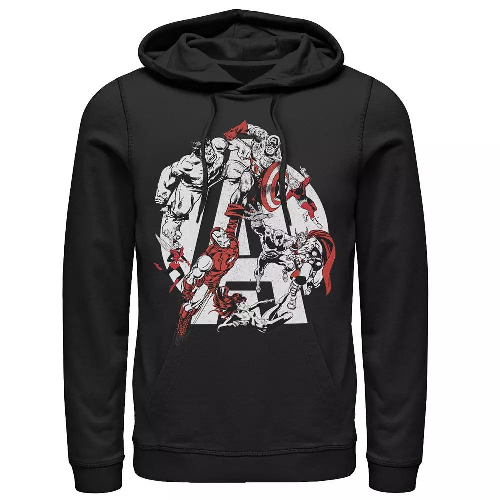 Men's Marvel Gradient Ombre Circle Icons Hoodie,  Product Image