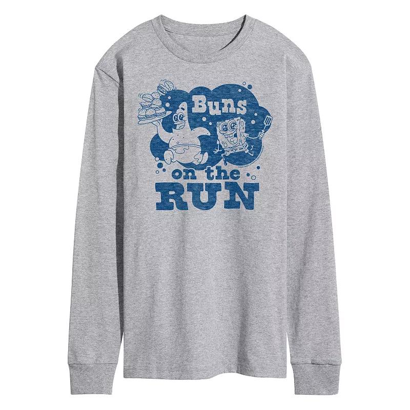 Men's Nickelodeon SpongeBob Squarepants Buns On The Run Long Sleeve,  Product Image