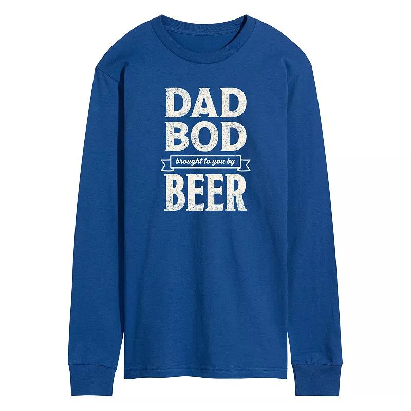 Men's Dad Bod By Beer Long Sleeve,  Product Image
