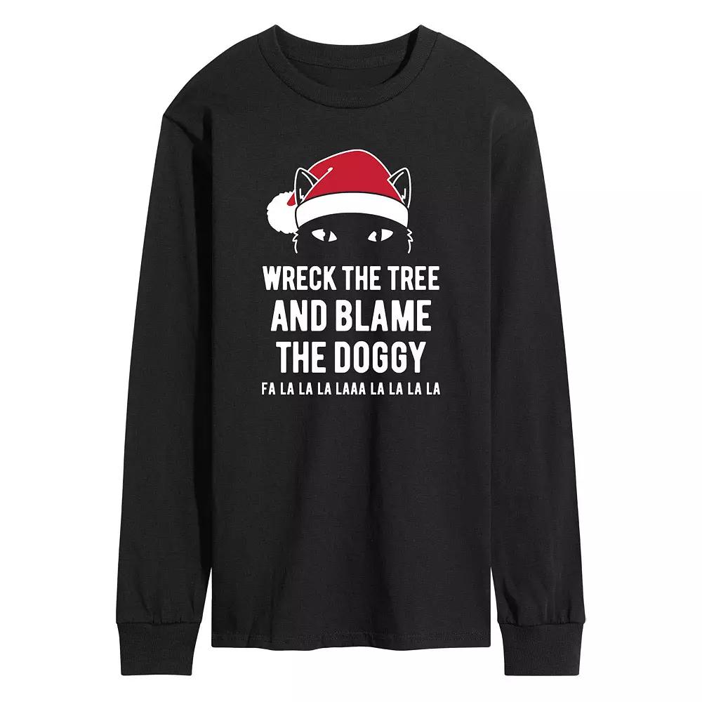 Men's Wreck The Tree And Blame The Doggy Long Sleeve Tee,  Product Image
