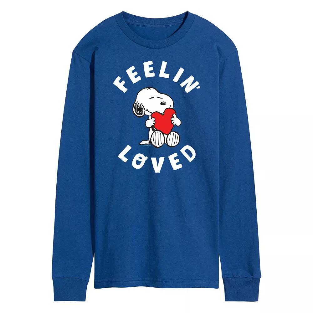 Men's Peanuts Feelin Loved Long Sleeve Tee,  Product Image