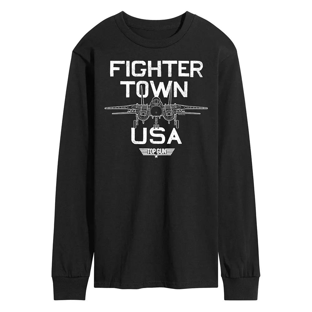 Men's Top Gun Fighter Town Long Sleeve Tee,  Product Image