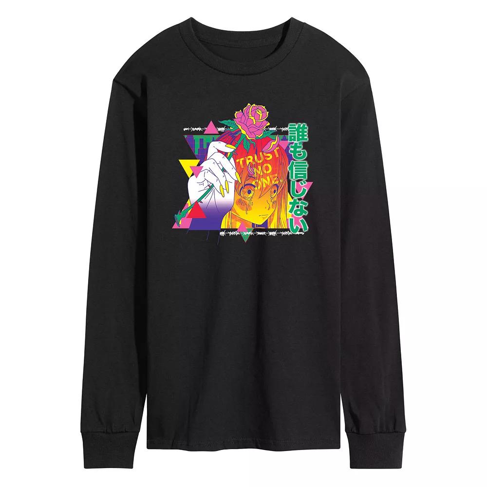 Men's Anime Trust No One Long Sleeve Tee,  Product Image