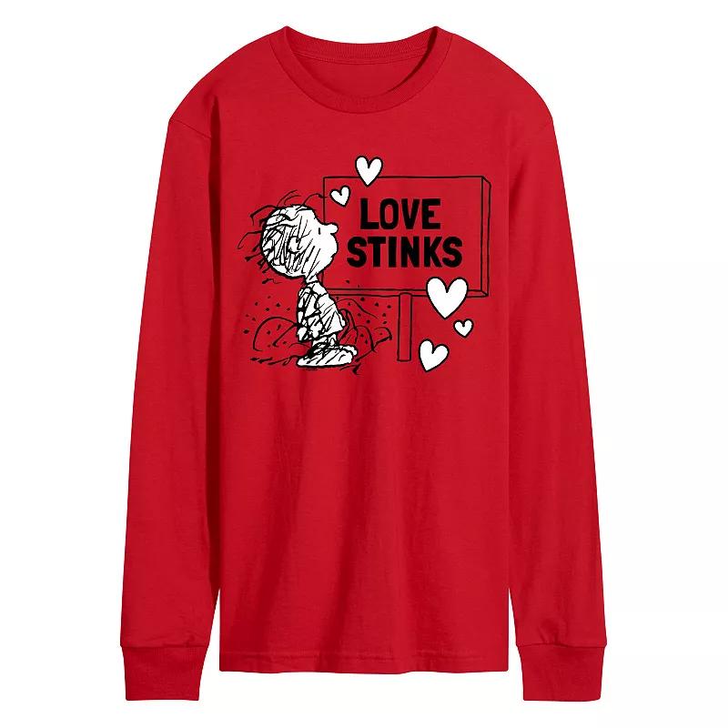 Men's Peanuts Easter Comic Long Sleeve Graphic Tee,  Product Image