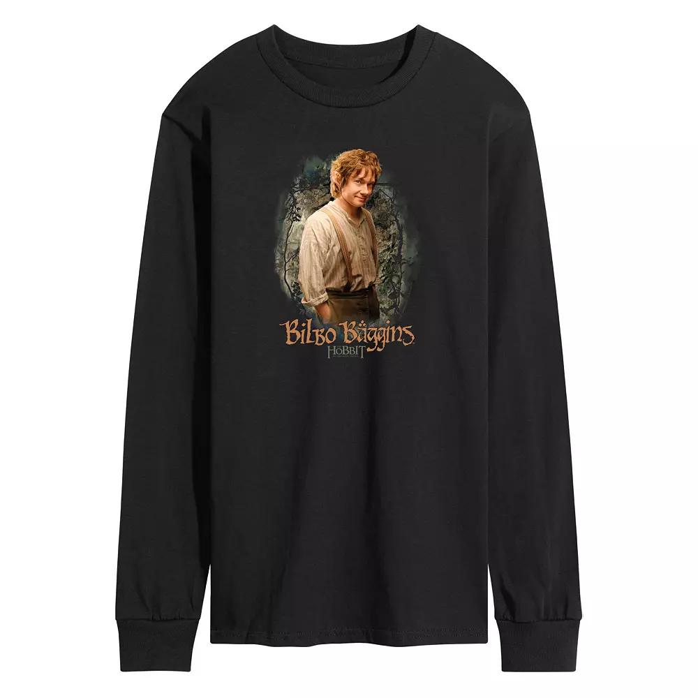 Men's The Hobbit Bilbo Baggins Long Sleeve Graphic Tee,  Product Image