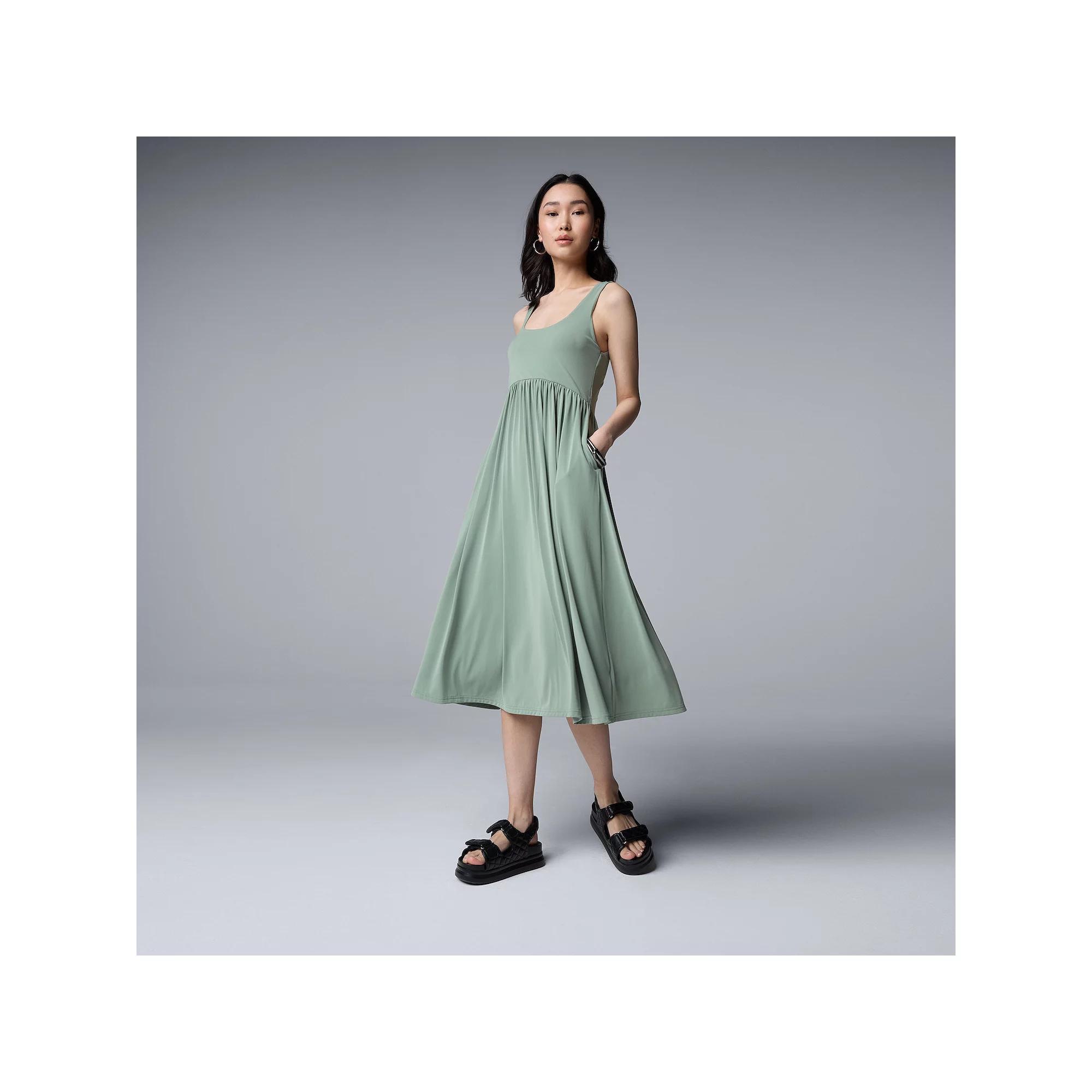 Women's Simply Vera Vera Wang Fit & Flare Midi Dress,  Product Image
