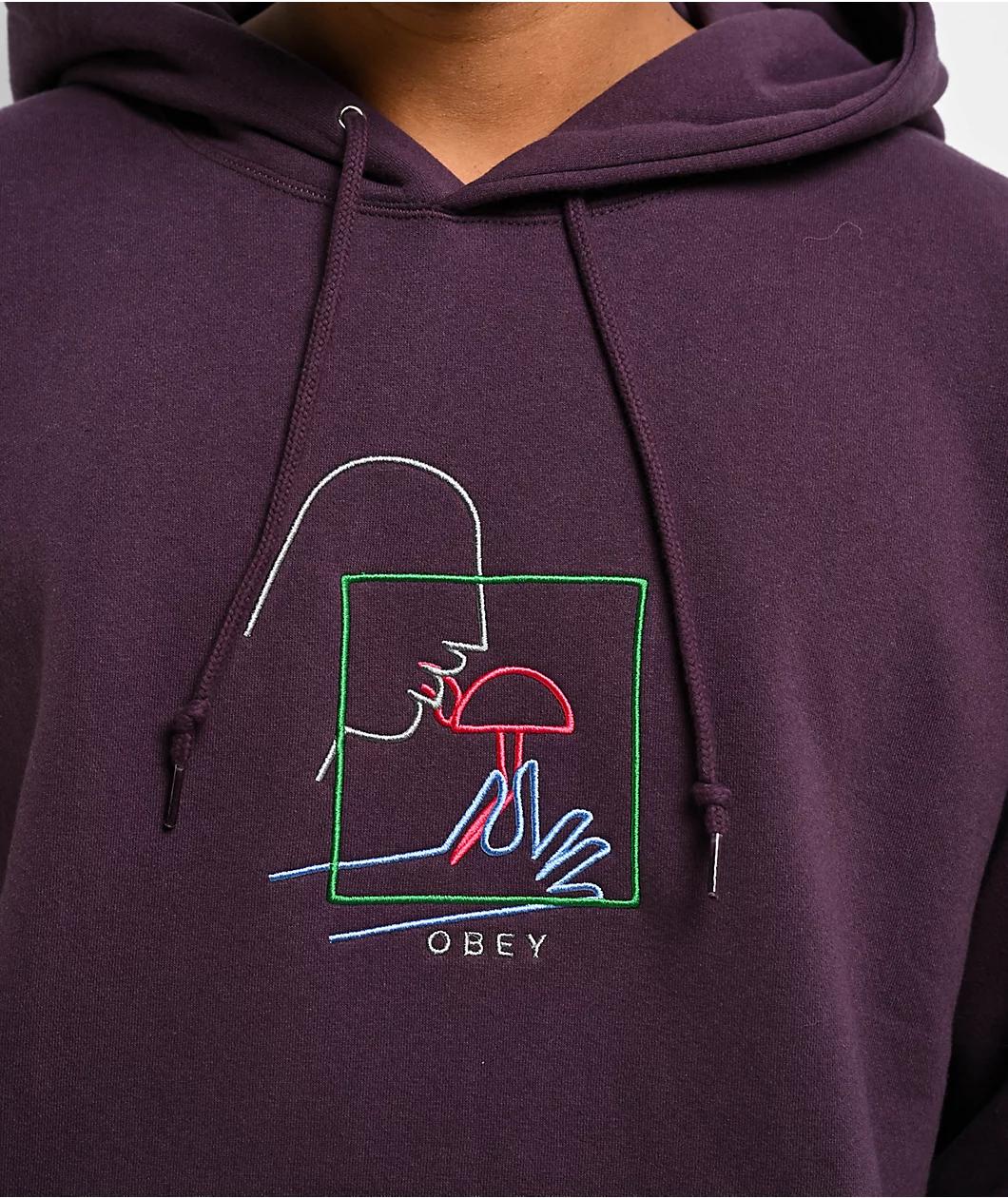 Obey Magic Plum Perfect Hoodie Product Image