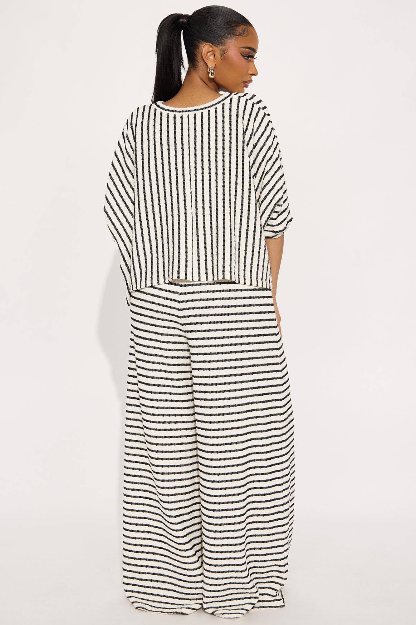 Take Your Time Jumpsuit Set - Black/combo Product Image