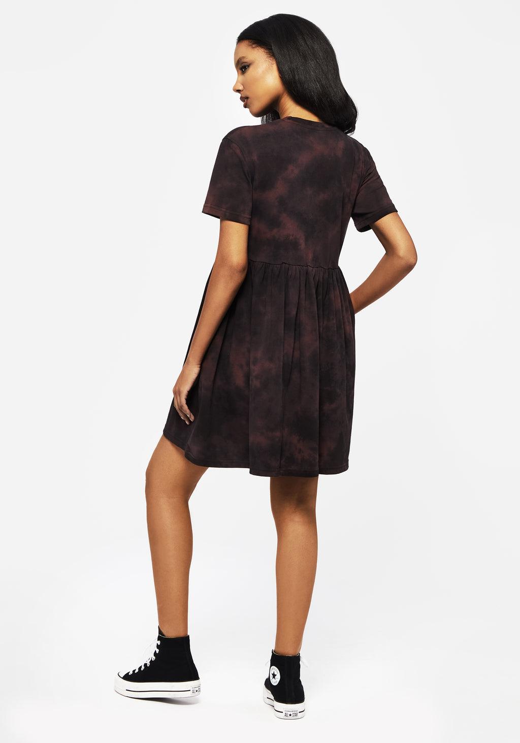 Mercury Tie Dye Cotton Mini Skater Dress Product Image