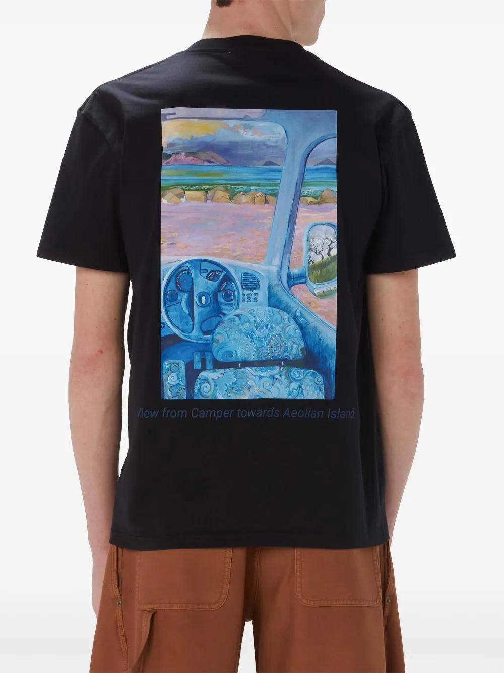 grafhic-print organic cotton T-shirt Product Image