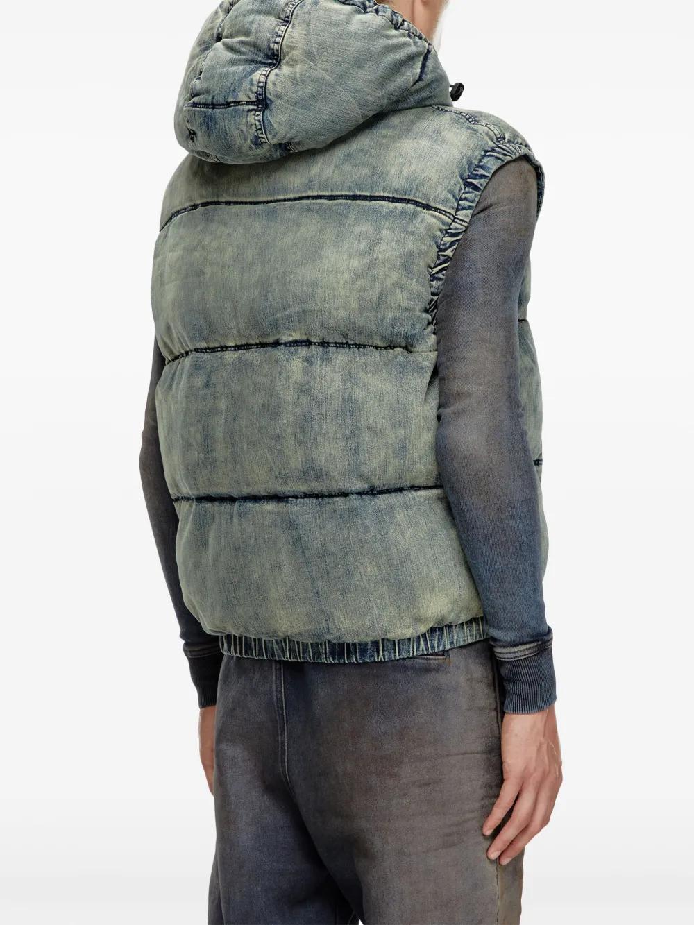 padded denim gillet Product Image
