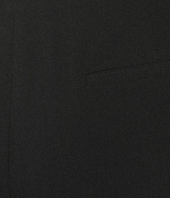 Kasper Plus Size Fly Front Stretch Crepe Wide Leg Pants Product Image