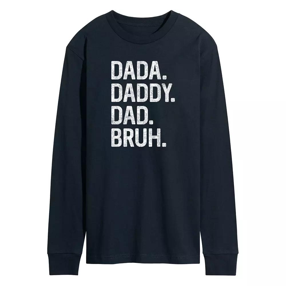 Men's Dada Daddy Dad Bruh Long Sleeve,  Product Image