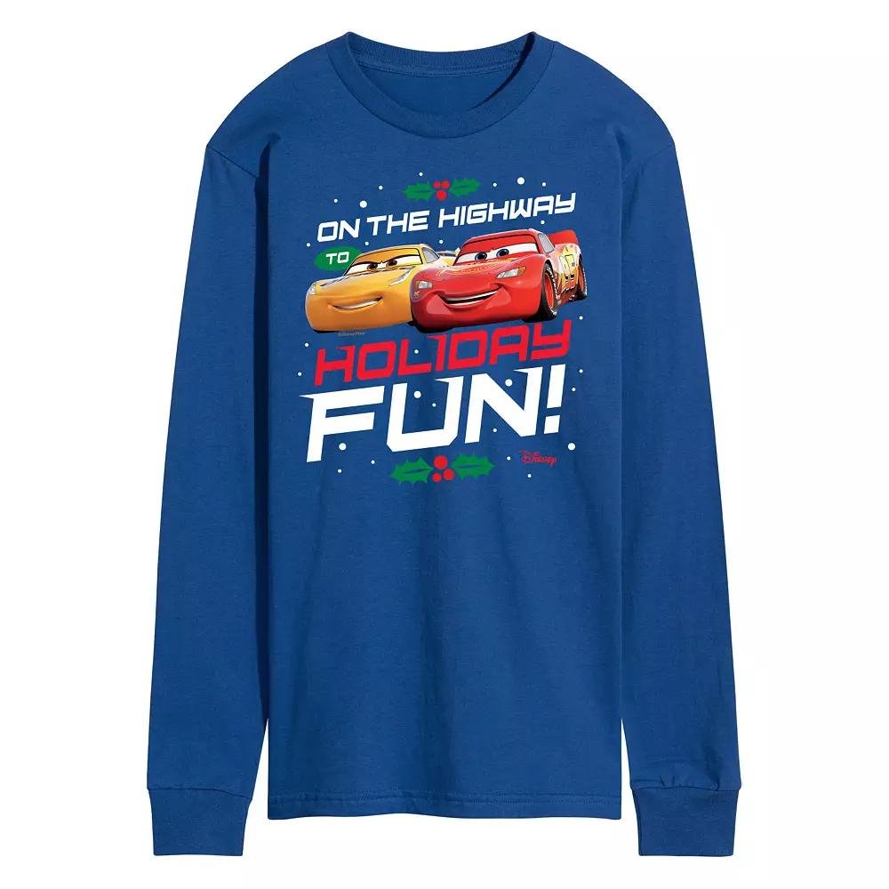 Disney's Cars Men's Highway To Holiday Fun Long Sleeve,  Product Image