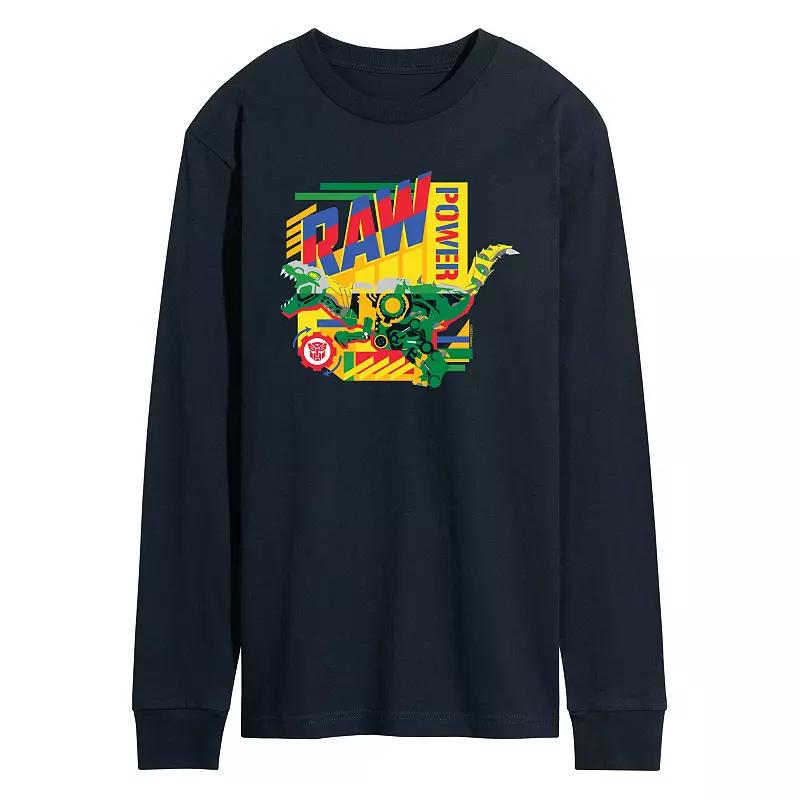 Men's Transformers Raw Power Long Sleeve Graphic Tee,  Product Image