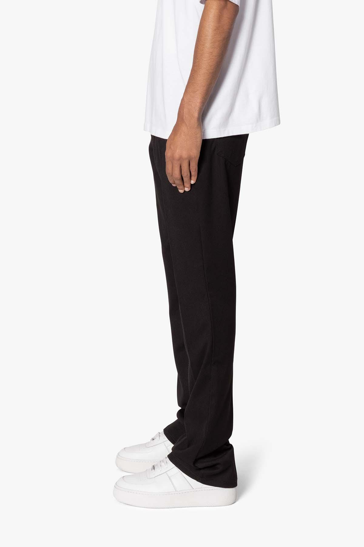 Front Pleat Flare Denim - Black Product Image