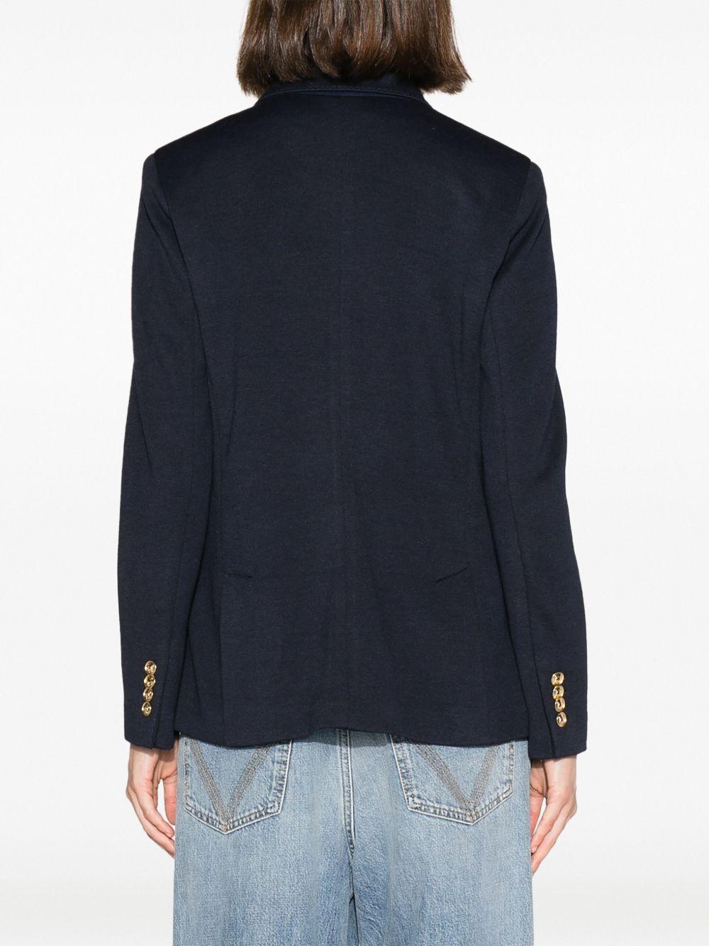 double-breasted knitted blazer Product Image